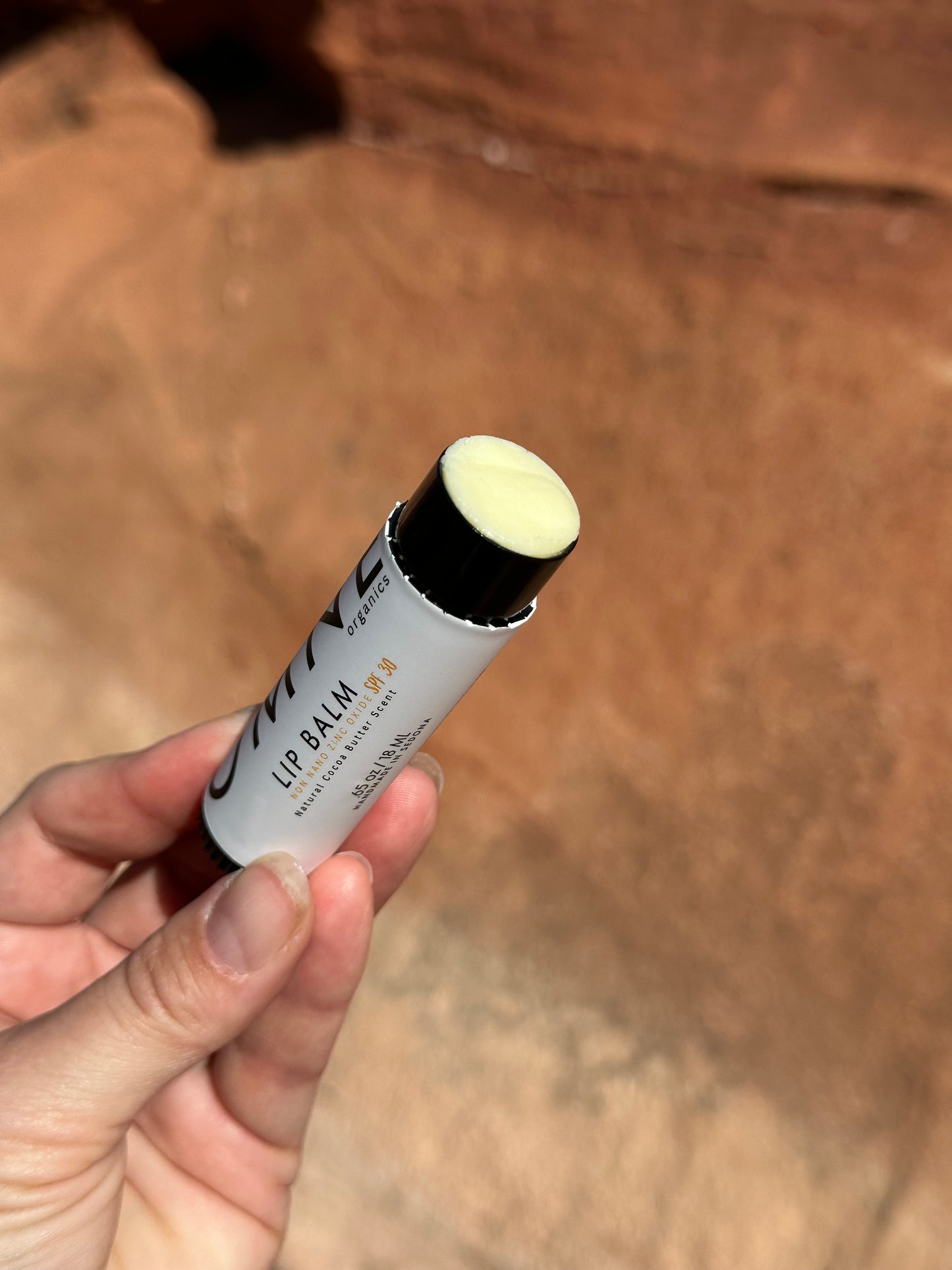 1 for $12~ The MINI SPF 30 Lip Balm ~ Unscented ~ Non Nano Zinc  ~ Minimal cocao butter scent.